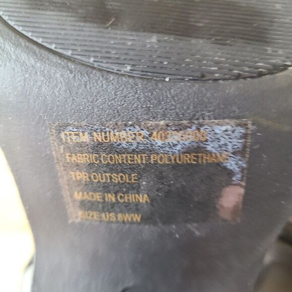 TORRID black Crisscross Platform Heel Sandal NWT size 8WW - Picture 6 of 6